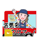 キッチンカー シリーズ 赤いキッチンカー（個別スタンプ：9）