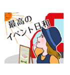 キッチンカー シリーズ 赤いキッチンカー（個別スタンプ：16）