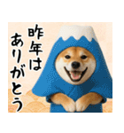 毎年使える 柴犬のあけおめスタンプ（個別スタンプ：7）