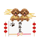 笑顔で迎える2026♡お正月プードル年賀（個別スタンプ：26）