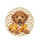 笑顔で迎える2026♡お正月プードル年賀（個別スタンプ：39）