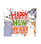 ねこまみれ年賀（個別スタンプ：2）