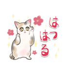 ねこまみれ年賀（個別スタンプ：3）