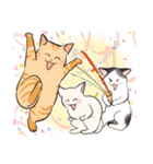 ねこまみれ年賀（個別スタンプ：22）