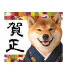 柴犬のあけおめスタンプ【毎年使える】（個別スタンプ：4）