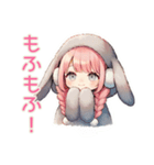 たれ耳うさぎ女子の冬★癒し（個別スタンプ：6）