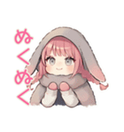 たれ耳うさぎ女子の冬★癒し（個別スタンプ：19）