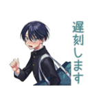 陰キャ学ラン男子★委員会連絡（個別スタンプ：6）