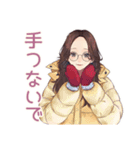 冬のメガネガール★ガーリー（個別スタンプ：13）