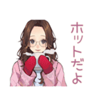冬のメガネガール★ガーリー（個別スタンプ：28）