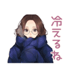 冬のメガネガール★ガーリー（個別スタンプ：29）