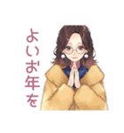 冬のメガネガール★ガーリー（個別スタンプ：37）