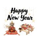 アメリカンカール❗️子猫のお正月あいさつ（個別スタンプ：8）