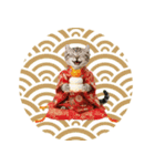 アメリカンカール❗️子猫のお正月あいさつ（個別スタンプ：39）