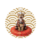 ソマリ子猫！華やかお正月あいさつスタンプ（個別スタンプ：39）