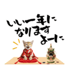 トンキニーズ子猫！かわいいお正月あいさつ（個別スタンプ：18）