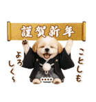 名入れ☆癒しシーズーの毎年使える年賀状（個別スタンプ：26）