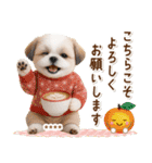 名入れ☆癒しシーズーの毎年使える年賀状（個別スタンプ：28）