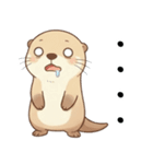 体調不良なカワウソ（つらい不調の時に）（個別スタンプ：16）