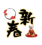 ヒマラヤン子猫❗️ふんわりお正月あいさつ（個別スタンプ：7）