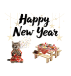 ノルウェージャン子猫！お正月スタンプ（個別スタンプ：8）