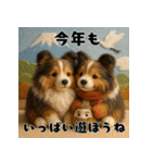 シェルティのふわもこ午年♡年末年始ご挨拶（個別スタンプ：12）