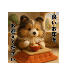 シェルティのふわもこ午年♡年末年始ご挨拶（個別スタンプ：13）