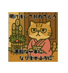 毎年使える♡エキゾチック猫の年末年始挨拶（個別スタンプ：8）