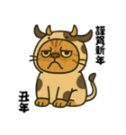 毎年使える♡エキゾチック猫の年末年始挨拶（個別スタンプ：30）