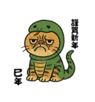 毎年使える♡エキゾチック猫の年末年始挨拶（個別スタンプ：34）