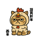 毎年使える♡エキゾチック猫の年末年始挨拶（個別スタンプ：38）