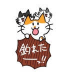 釣り好き猫の、今日の釣果は？（個別スタンプ：1）