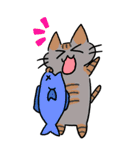 釣り好き猫の、今日の釣果は？（個別スタンプ：10）