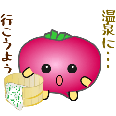 [LINEスタンプ] nobobi いつもの赤カブ