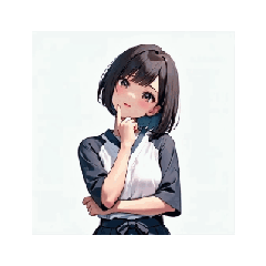 [LINEスタンプ] 毎日使える！？元気な女の子スタンプ