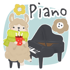 [LINEスタンプ] ピアノ＊北欧風＊やさしい気づかい♡敬語