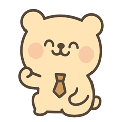 [LINEスタンプ] ネクタイクマ