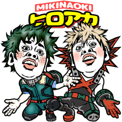[LINEスタンプ] 【ヒロアカ×ミキナオキ】毎日使える40選♡