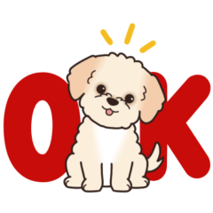 [LINEスタンプ] やさしいマルプー『デカ文字・敬語』