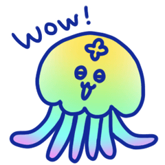 [LINEスタンプ] ゆるっとゆるいくらげスタンプ