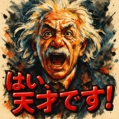 [LINEスタンプ] アインシュタインスタンプ