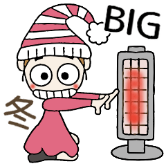 [LINEスタンプ] おちゃめのBIGスタンプ♡冬の敬語でご挨拶