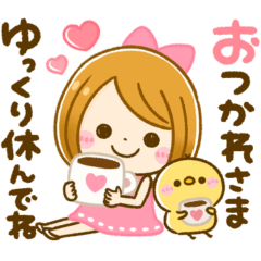 [LINEスタンプ] 女の子♡気持ちお届け