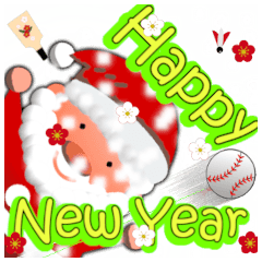 [LINEスタンプ] 野球、正月、クリスマス