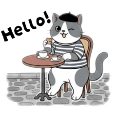 [LINEスタンプ] はちわれちゃんの1年間