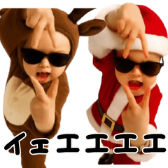 [LINEスタンプ] 踊る！横揺れベイビーのクリスマス