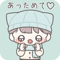 [LINEスタンプ] 【冬】ひたすら彼女を愛でる