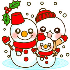 [LINEスタンプ] ふわまる 一生使える！冬のごあいさつ