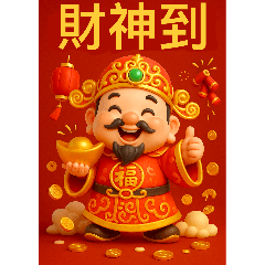 [LINEスタンプ] 超旺3D財神爺・開運暴撃シリーズ