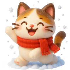 [LINEスタンプ] 冬のかわいいスタンプ❤️猫多め